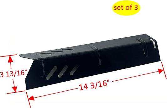 Parts DP120 (3-Pack) Porcelain Steel Heat Plate Replacement for Uniflame GBC1030W, GBC1030WRS, GBC1030WRS-C, GBC1134W, GBC1134WRS Gas Grill