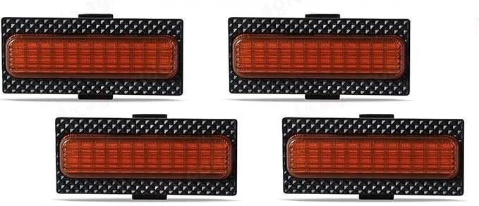 Led Light Bar for Jeep for Wrangler JL 2024 2025Led Grill Grille Lights Front Bumper Daylights Daytime Running White Yellow 4pcs(LED Amber A)