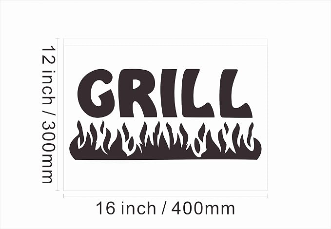 110032 Fire Grill Bar Restaurant BBQ Steakhouse Open Display LED Light Neon Sign (16" X 12", Yellow)