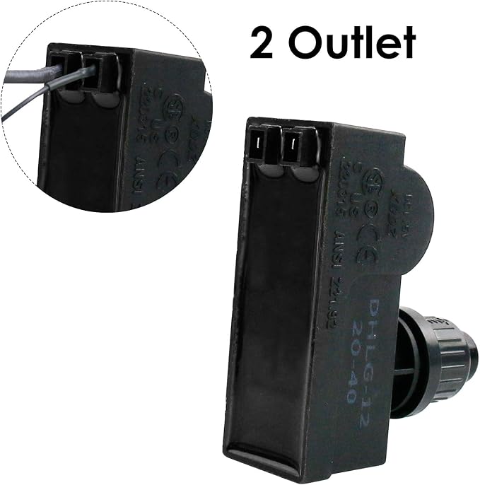 Uniflasy 2-Outlet Push Button Grill Igniter Kit Compatible with Char-Broil | for Charbroil Advantage 463240015, 463344116, Performance 463347017, 463673017, Commercial 463242716