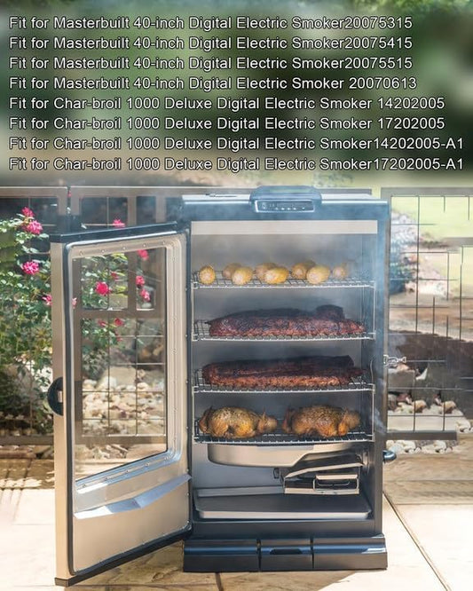 1200 Watts Heating Element Kit Fit for Masterbuilt 40-inch Char-broil 1000 Deluxe Digital Electric Smoker, Electric Smoker Heating Element Replace 9907120027 120 Volt