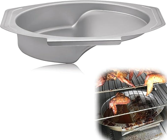 Water Bowl Replacement for Masterbuilt 30 inch Electric Smoker, Fits Masterbuilt Parts 9007170040, Smoker Water Pan Compatible with MB20071117, MB20071418, 20071117, Stainless Steel