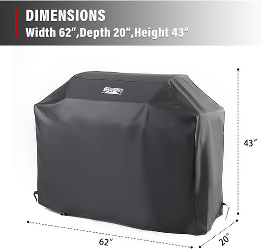 Monument Heavy Duty Gas BBQ Grill Cover,62-inches for Grill Models Denali 405 and Denali 425, 77352, SKU 96083