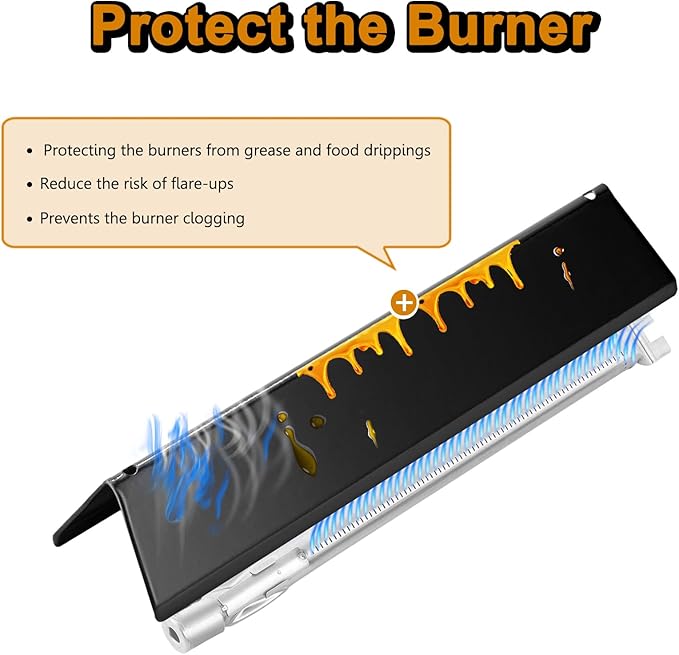 Spirit II E-310 Grill Replacement Parts for Weber Spirit E310 Natural Gas Grill Parts 3 Burner Spirit and Spirit 2 300 Series Spirit E-310 E-330 E330 310 GS4 7636 Flavorizer Bars 68950 Burner Tube Kit