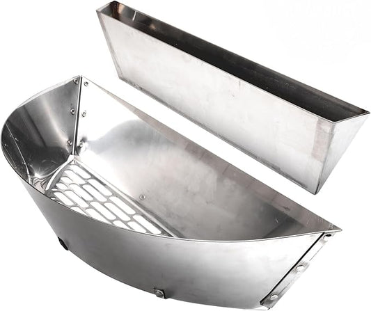 SnS Grills Patented Slow โN Searยฎ XL Insert - Stainless Steel Charcoal Basket with Removeable Water Reservoir for Low โN Slow Smoking & Charcoal Grilling for Weber & Other Kettle Grills - 26 in