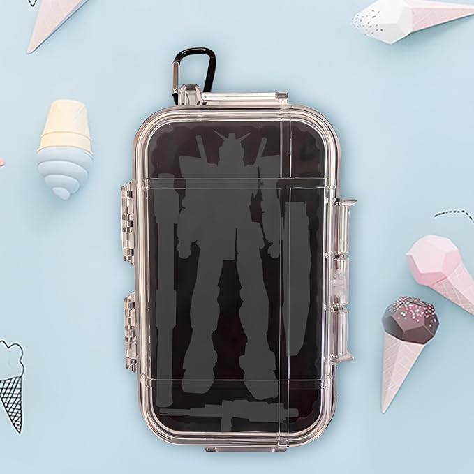 Waterproof Storage Case, Outdoor Survival Waterproof Dry Box Case Shockproof Storage Case Airtight Carry Box Container for Outdoor Boating Camping(Transparent)