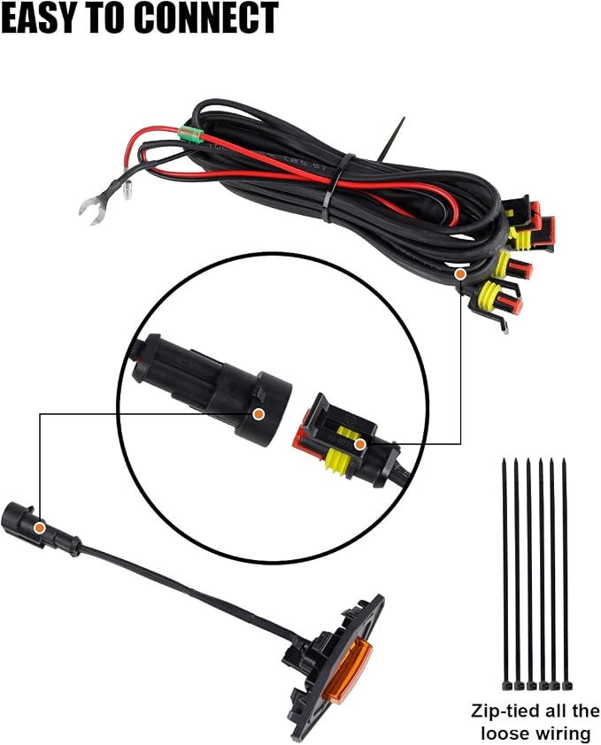 Seven Sparta LED Grill Lights Compatible with 2022-2024 Nissan Frontier S SV PRO-X PRO-4X SL Long Bed SV Hardbody Edition OEM Grille, Nissan Frontier Accessories (Amber Shell with Amber Lights)