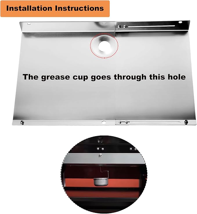 463344015 G460-2900-W2 Gas Tank Heat Shield Replacement Parts for Charbroil 3 4 Burner Advantage Performance TRU Infrared Gas2coal 463344015 463336818 463370719 G460-2900-W1 Firebox Parts