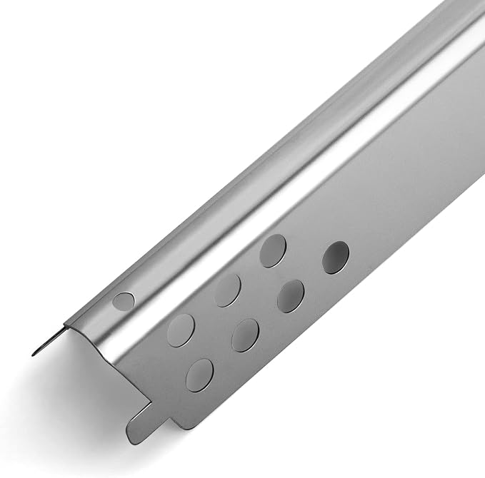 JCLMER Grill Replacement Parts for Charbroil Advantage 3 Burner 463343015 | Stainless Steel Grill Burner & Heat Plate for 463335115 463642116,with Crossover Tubes,Heavy-Duty Heat Evenly,Uniform Heating