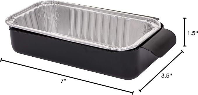 Char-Broil 22652143 Edge Electric Grill & 9328812P06 Aluminum Disposable Grill Drip pan, (10-Pack), Silver