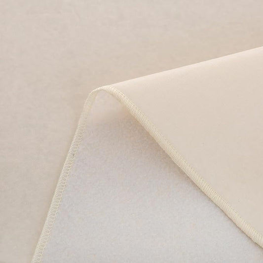 NLMUVW 60 Inch Square Vinyl Tablecloth with Flannel Backing, Beige Champagne PVC Table Cloth 100% Waterproof Wipe Clean Table Cover for Dining Party Camping Outdoor