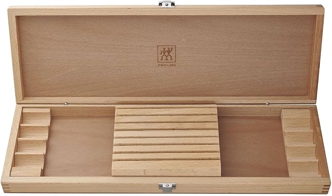 ZWILLING 8-Piece Stainless-Steel Steak Knife Set in Wood Gift Box