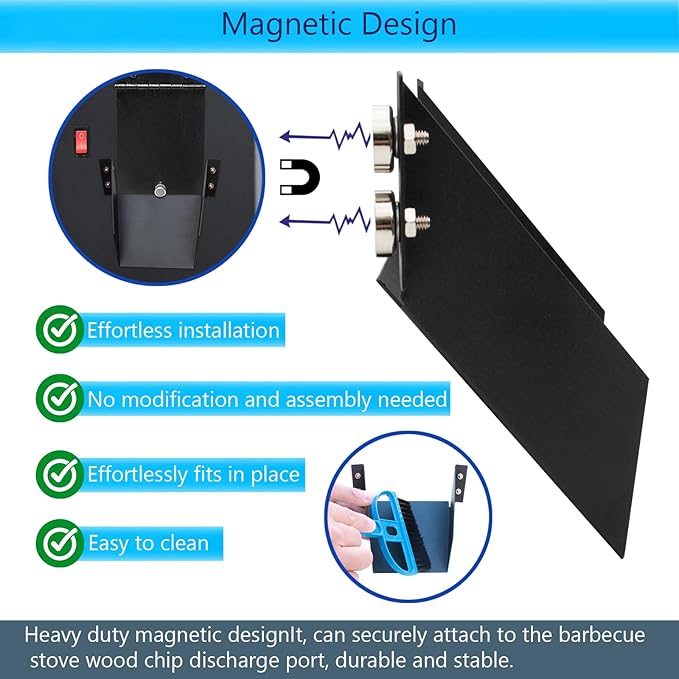 Traeger Magnetic Pellet Cleanout Chute for Grills, Ironwood 885, Pro Series 22, D2 575, Pro Series 34, 780