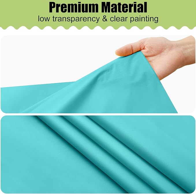 Smiry Disposable Table Cloth - 10 Pack, 54 x 108 Inch Waterproof Rectangle Tablecloths for Parties, Decorative Plastic Table Cover, Leakproof & Sturdy, Teal