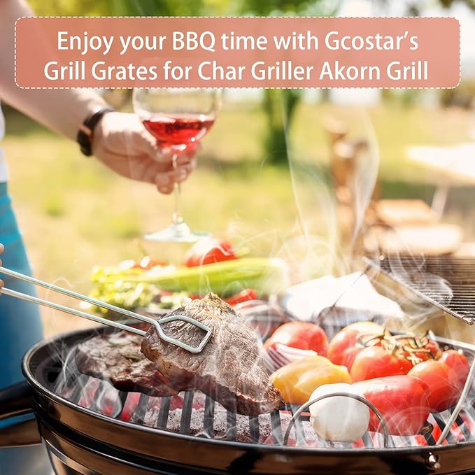 19.5" Cast Iron Round Grate for Akorn Kamado Ceramic Grill, Pit Boss K24, Louisiana Grills K24, Char-Griller 16620, E56720, 16820, Grill Grate Grid for Akorn Kamado,Expert kamado