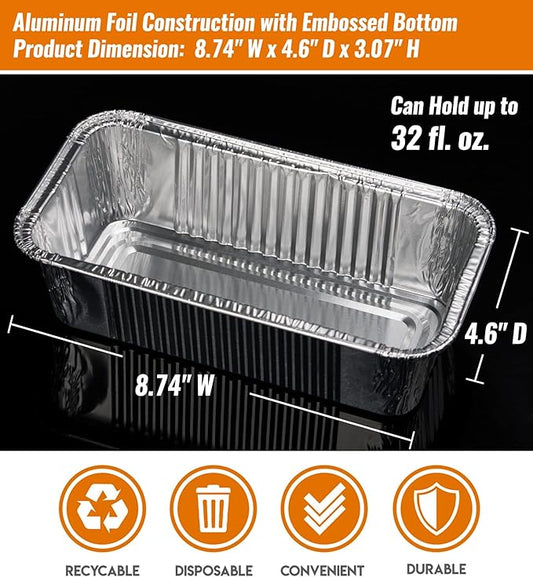 NUPICK 25 Pack Drip Pans for Traeger Timberline 850 & 1300 Grease Pan Liner (Gen 1 and 2 Models), BAC404/BAC582 Grill Drip Trays