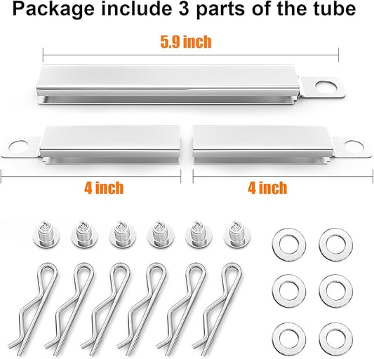 Hisencn 304 Stainless Steel Carryover Tube Replacement for Charbroil Gas Grill, Crossover Tubes for Charbroil Grill Replacement Parts, Universal Crossover Tubes for Kenmore and Others Most Grills
