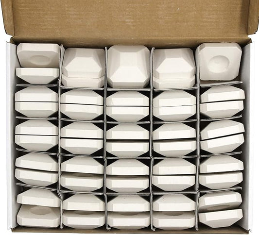 Hongso Ceramic Briquettes Grill Bricks Replacement for Lynx L27 L30 L30PSP L36 L42 L54, Lynx Grill Parts for L5430 L54PS LBQ27 LBQ36 and Other Models, 48-Piece Barbecue Briquettes Gas Grill Stones