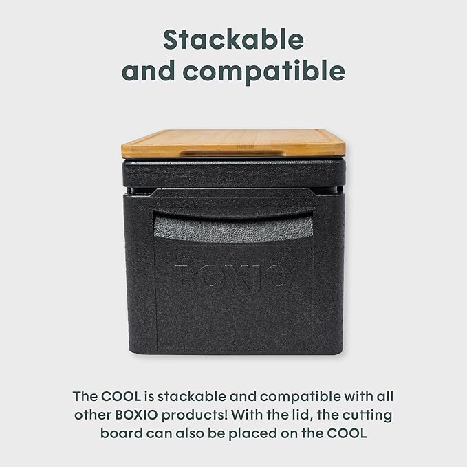 BOXIO - Cool: travel fridge for camping without electricity - perfect refrigerator with different temperature zones thanks to BOXIO cooling cartridges - thermal box for optimal cooling and maintenance