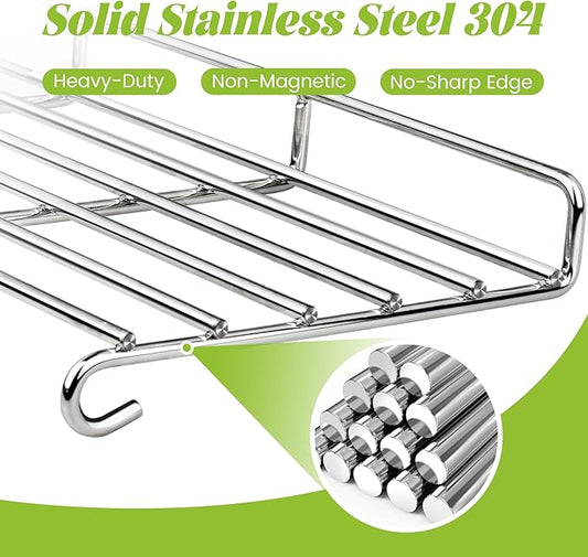 Warming Rack for Weber 66044 Genesis II/II LX 300 Series GS4 Replacement Parts E-310 E-315 E-330 E-335 S-310 S-335 Gas Grill Grate Stainless Steel 304 BBQ
