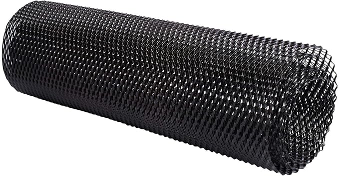 AggAuto Universal 40"x13" Car Grill Mesh 6x12mm Rhombic Hole Black | Aluminum Alloy Automotive Grille Insert Bumper, One of the Most Multifunctional Shape Grids 100x33cm