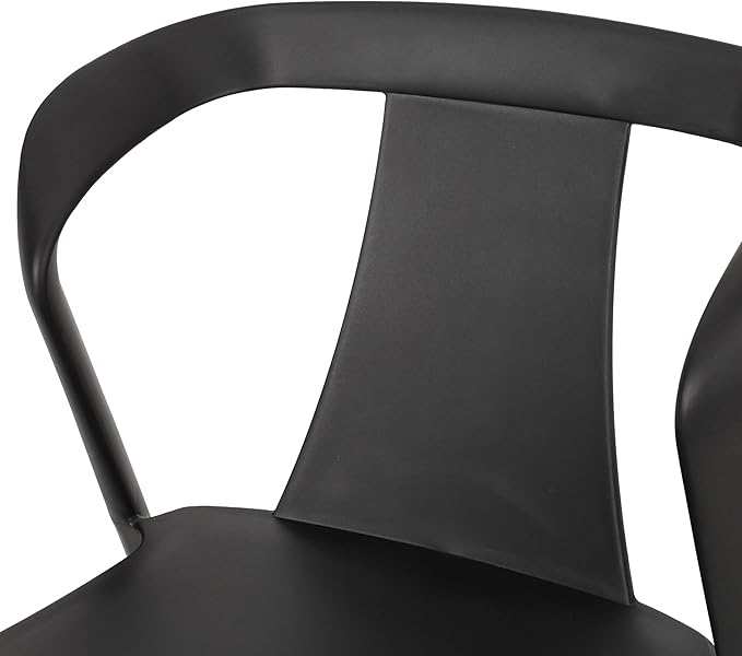 Christopher Knight Home Ianthe Outdoor Dining Chair (Set of 4), Black