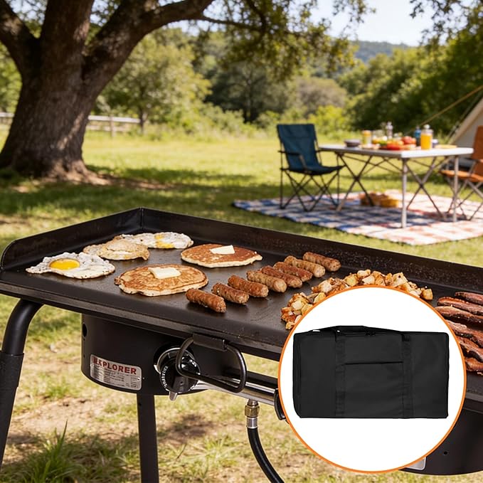 BQMAX Extra Large Griddle Carry Bag for Camp Chef SG60 FG32, Heavy Duty Zipper Griddle Bag for Camp Chef Professional Fry Griddle 14" x 32", Griddle Carry Bag for Camp Chef Replacement Parts