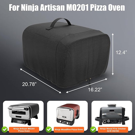 Cover for Ninja Artisan Outdoor Pizza Oven, Compatible with MO200 Series Waterproof Cover for Ninja Pizza Oven MO201 OO100 OO101, UV Resistant