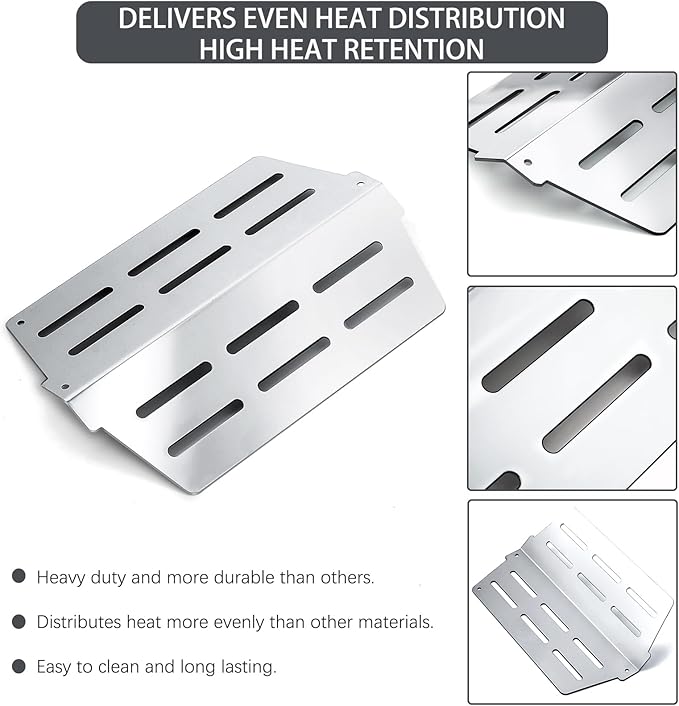 7620 7621 Flavorizer Bars 65505 Heat Deflectors 62752 Grill Burner Replacement Parts for Weber Genesis Grill Parts 300 Series with Front Control E-310 E-320 E-330 S-310 S320 S-330 EP-310 EP-320 EP-330