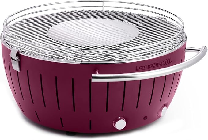 LotusGrill Barbecue Smokeless Grill Bundle with Grill Stand for Safe, Fun and Fast Grilling
