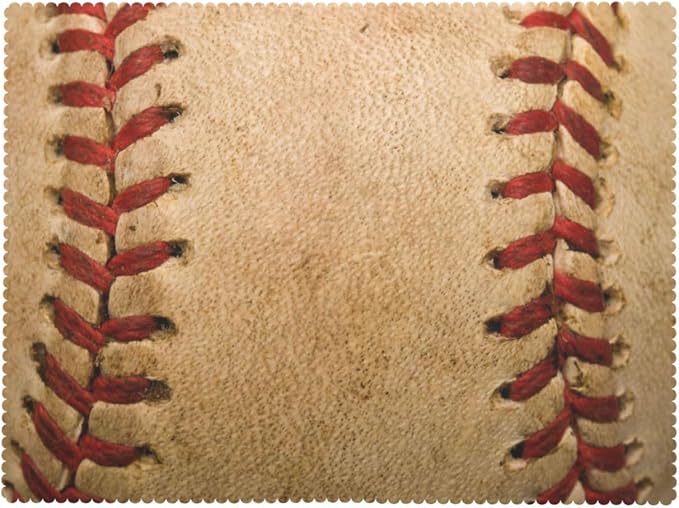 Baseball Rectangular Tablecloth, Ball Table Cloth Washable Tablecloths Decorative Table Cover for Kitchen, Dining, or Parties 54x72 Inches