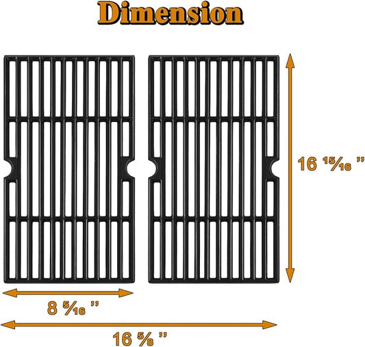 463633316 Grill Grates Replacement Parts for Charbroil Grates 463672416 463672016 Char Broil G460-0500-W1 G517-0014-W1 G421-0008-W1 463251413 463622515 463645015 Performance 2 Burner Cooking Grates