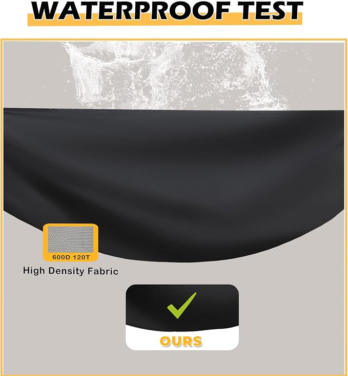 Pellet Grill Cover for ASMOKE AS350 Portable Smoker, Heavy-Duty 600D Pellet Smoker Cover for ASMOKE Portable Pellet Grill