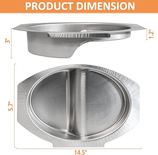 Small Water Bowl for Masterbuilt 30" Electric Smoker, Compatible with 30-inch Digital Electric Vertical Smoker Water Pan, Replacement for Masterbuilt 9007170040 Water Bowl Parts