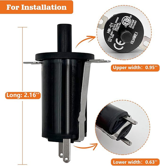 Replacement for Masterbuilt Hopper Lid/Door Switch Kit Part 3-Piece, Compatible with Masterbuilt Gravity Series 560/800/1050 XL & Digital Charcoal Grill + Smokers
