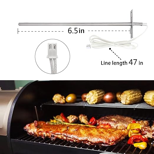 RTD Sensor Probe Replacement for Camp Chef Wood Pellet Grills and Smokers, Internal RTD Temperature Probe Sensor Accessorie, Replace Parts for Camp Chef PG24-44