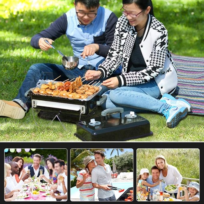 Household Small Convenient Barbecue Outdoor 5 People Charcoal Barbecue Picnic Barbecue Barbecue Shelf BBQ Grill