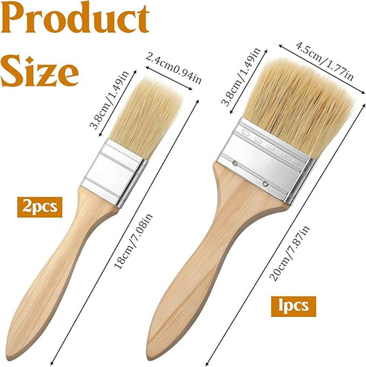 3 PCS Pastry Brush for Baking Basting Brush for Cooking Butter Brushes for Cooking BBQ Kitchen Baking Brushes Oil-Brush for Oil Sauce, Butter, Sauce