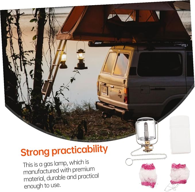 Milisten Gas Camping Lamp Warm Light Portable Outdoor Lantern for Tents Waterproof Camping Lighting Tool