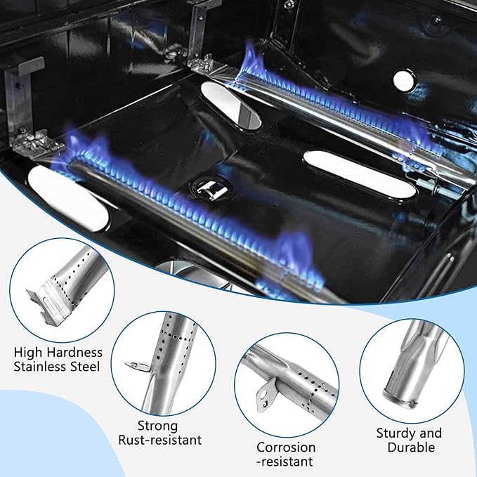 Grill Replacement Parts for Dyna Glo DGF350CSP DGF350CSP-D 2 Burner Grill Models, Replacement for Dyna Glo DGF350CSP Heat Tent Heat Shield, for DGF350CSP Burner