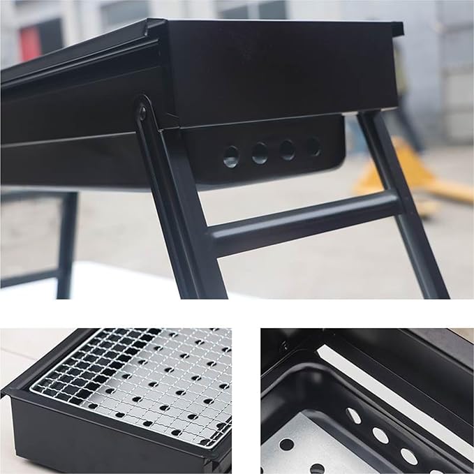 Charcoal Grills Multifunctional Barbecue Grill Courtyard Oven Outdoor Stove Simple Folding Barbecue Grill Thickened Barbecue Grill