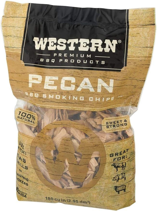 Ultimate Western BBQ Smoking Wood Chips Variety Pack Bundle (3)- Apple, Pecan, and Cherry Flavors