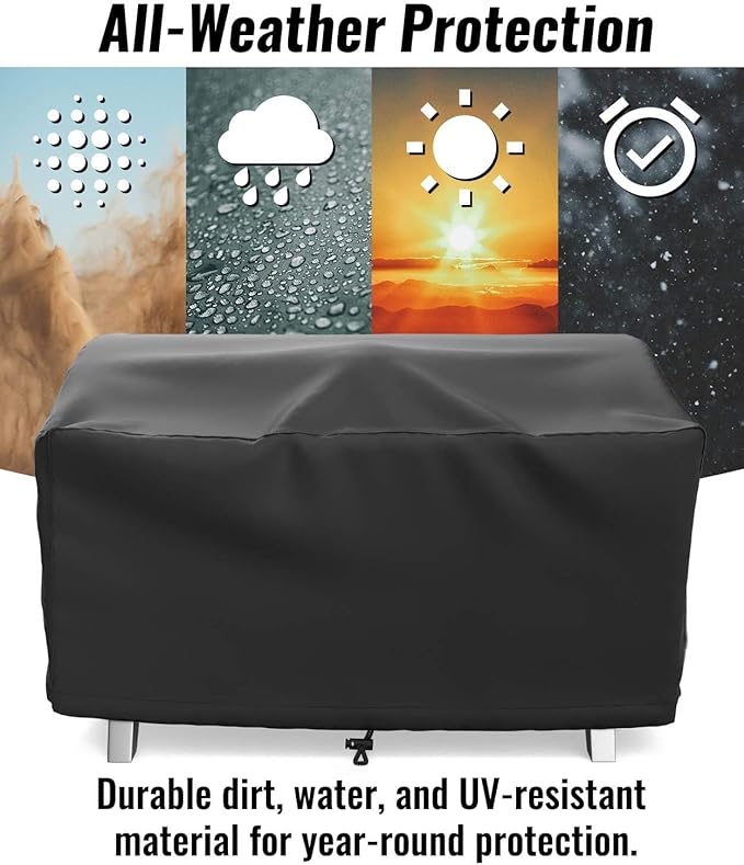 NUPICK 24 Inch Table Top Grill Cover for Cuisinart CGG-306, Pit Boss 75275/PB100P1, Royal Gourmet 24" Griddle, Nexgrill 820-0033, Most 2-Burner Portable Grills, Small Grill Cover