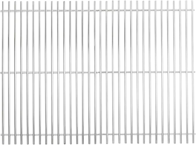 7638 7639 Grill Grates for Weber Spirit I II 300 Series E310 E320 E330 S310 S320 S330 Gas Gril, 17.5" Stainless Steel Cooking Grates Fits Genesis Silver/Gold/Platinum B & C, Genesis 1000–3500