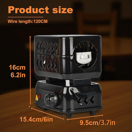 Multipurpose Charcoal Burner 1200W Electric Burners Starters | 1 Heating Zones with Stainless Detachable Tongs, 1200W High Power Cube Coil Multipurpose Burners Fire Starters