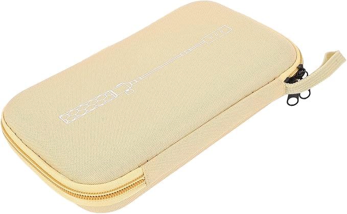 Dan&Dre EVA Shockproof Portable Camping Grill Flashlight Box/Cover with Large Capacity, Fixing Strap, Lightweight for Outdoor Activities, Camping, BBQ, Hiking (Khaki)
