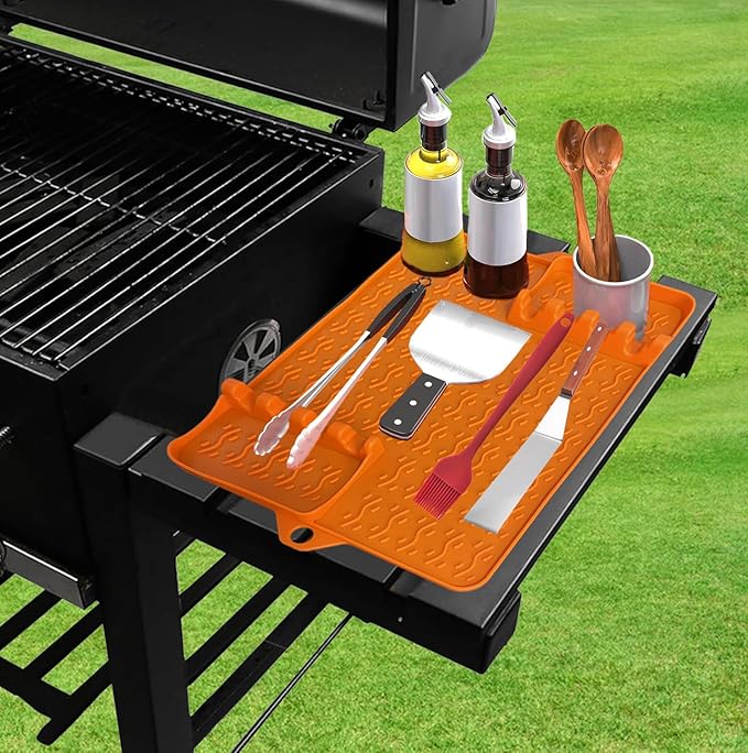 Silicone Griddle Mat for Blackstone Grill - Heavy Duty BBQ Accessories with Non-Slip Design, Heat-Resistant (500°F+), Dishwasher Safe - Compatible with 17''-36'' Griddles & Outdoor Cooking Tools