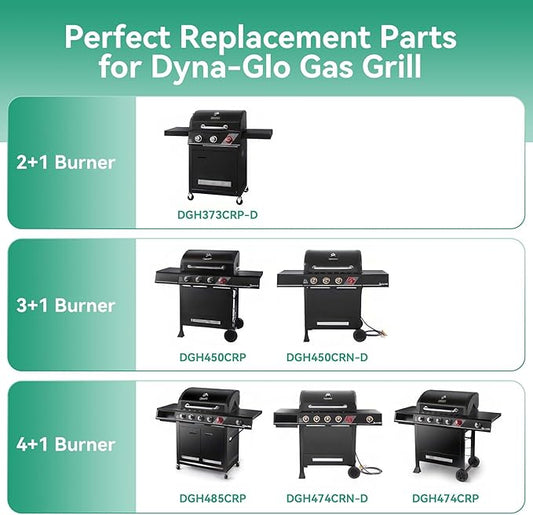 DGH474CRP Heat Plate Grill Replacement Parts for Dyna-Glo 5 Burner DGH474CRP, DGH485CRP, 4 Burner DGH450CRP, Heat Shield for Dyna-Glo 3 Burner DGH373CR Grill, 70-02-411 70-02-412 Heat Tent