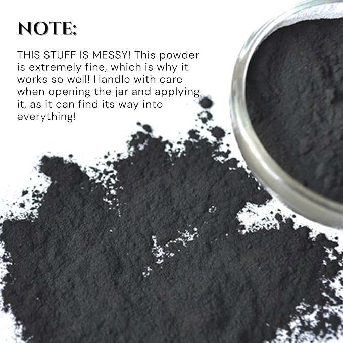 Organic Charcoal Powder by Schizandu - Activated Charcoal Natural, Vegan, Organic, GMO Free - Large Bottle 25 oz Powder