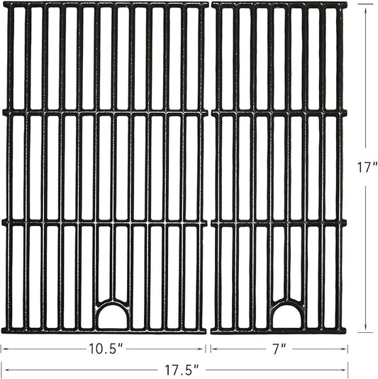 Hongso 17" Grill Grates Replacement Parts for Charbroil Performance Series 2 Burner 463630021 463655021 463655621 463655421 463660021 463660421 463654022 463630422 Models, G426-0005-W1 G426-0004-W1